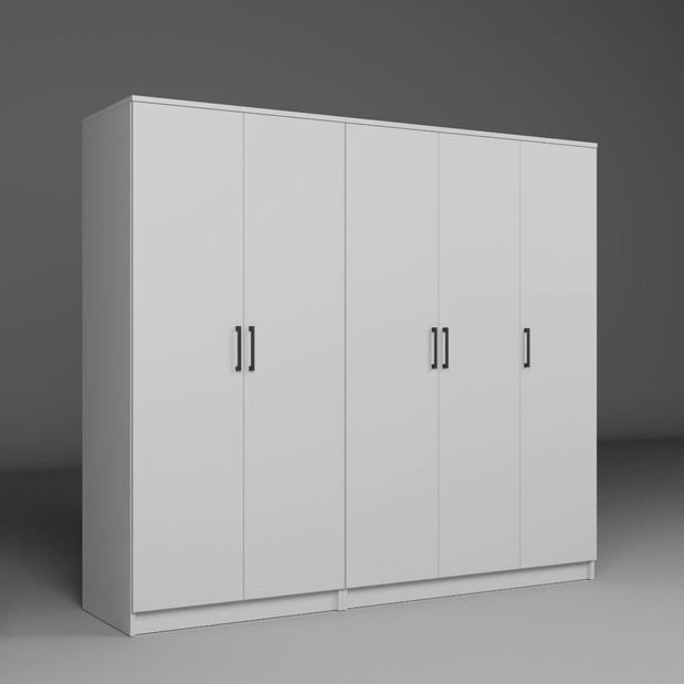 Dulap de haine Kentucky E (alb)