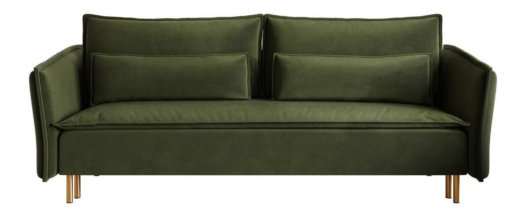 Sofa Union (maslinasto zelena + zlatna)