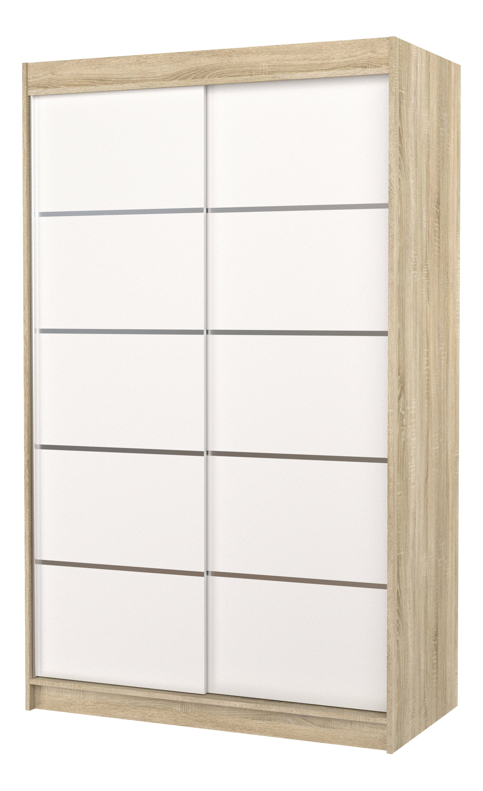 Ruhásszekrény Botres (sonoma tölgy + fehér)