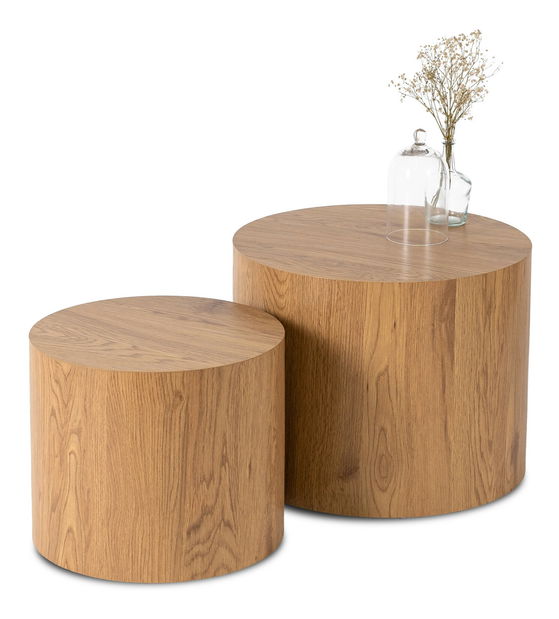 Set 2 ks konferenčných stolíkov Liloo (dub) 