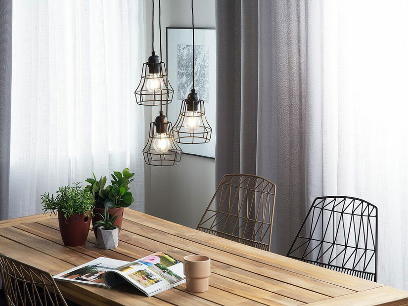 Závesná lampa Peoria (čierna)