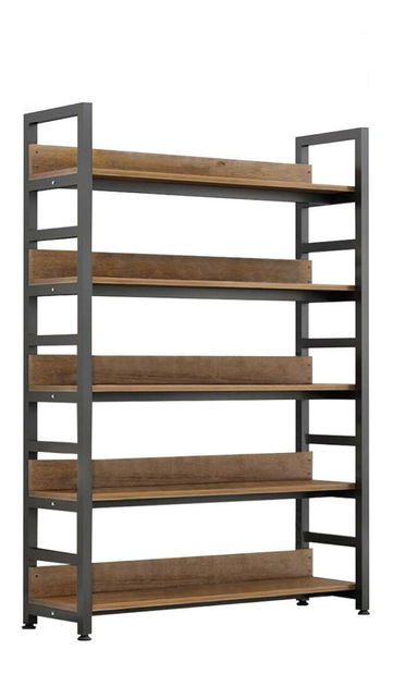 Regál Jandes 1 (dub tmavý + čierna)