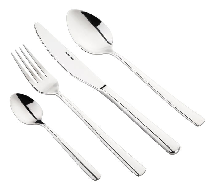 Set pribora za jelo Lamart Emma (srebrna) (24 kom)