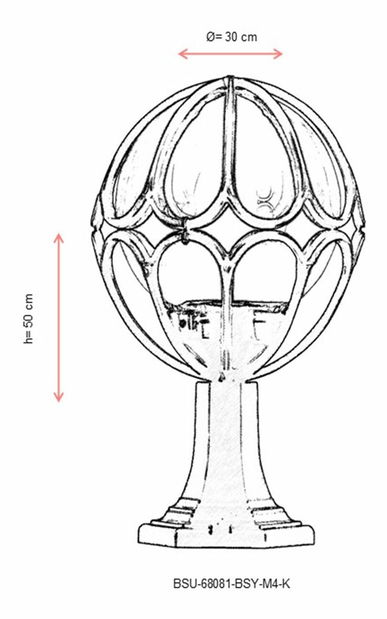 Kültéri fali lámpa Domanic (fekete)