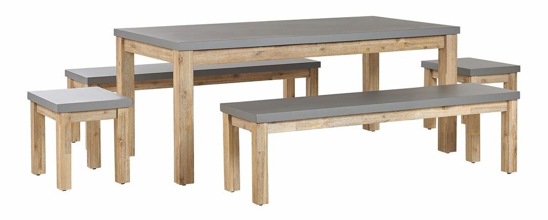 Záhradný set Orlando (sivá)