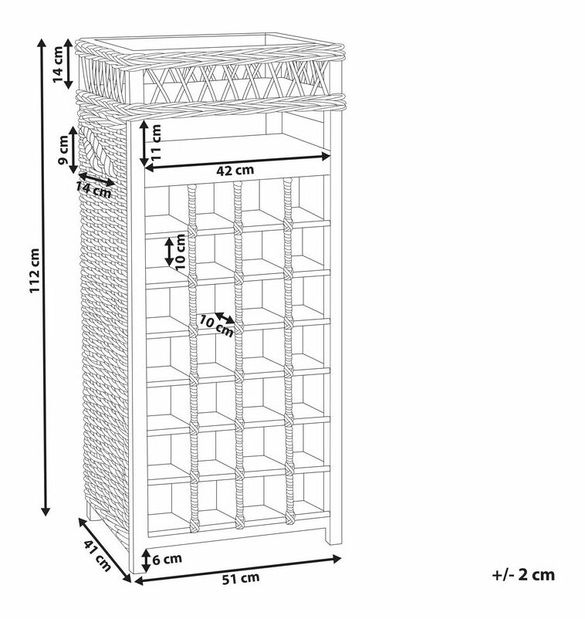 Stojan na víno Bienvenido (prírodná)