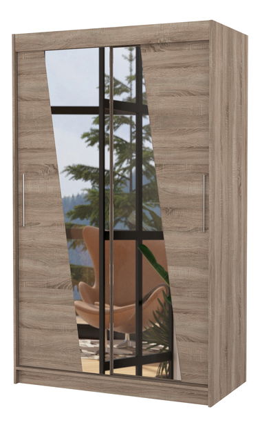 Ruhásszekrény Tolex (trüffel) (tükörrel)