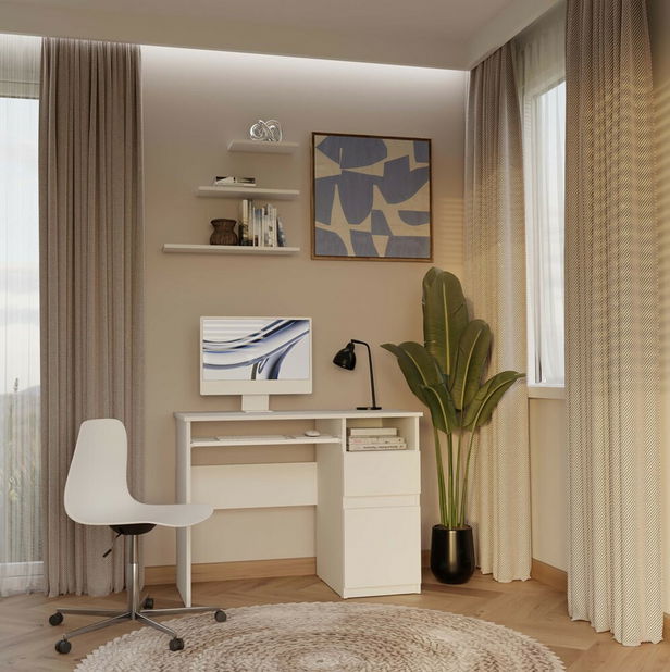 PC stolík Promovera 1 (biela) (P)