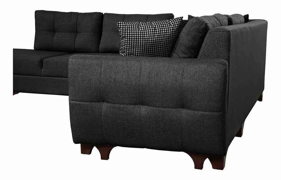 Rohová sedačka Clof (antracit) (P)