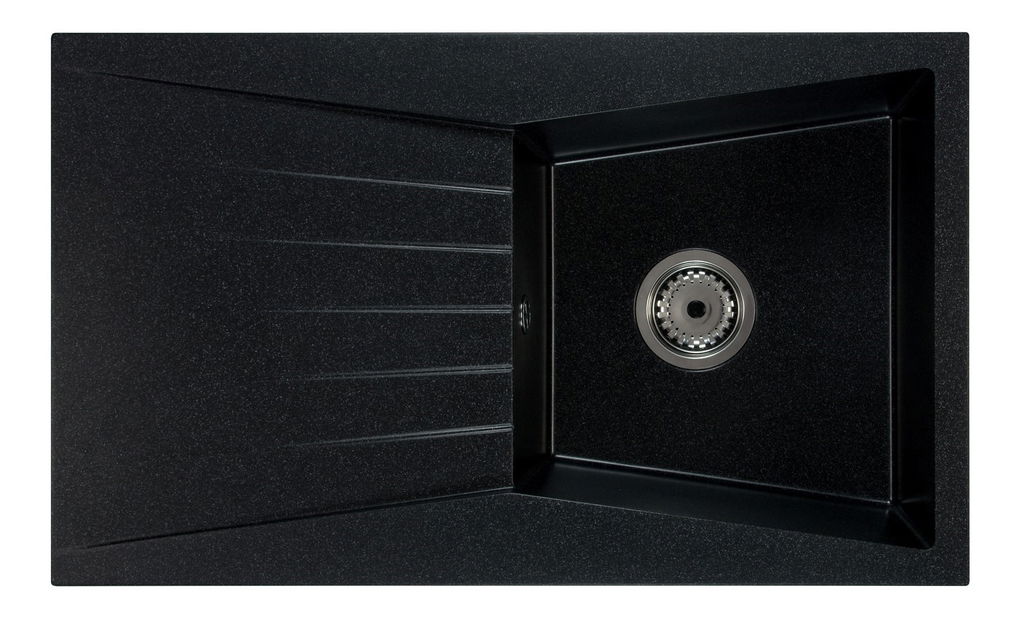 Kuhinjski sudoper Ragod (crna + tekstura) (bez otvora za bateriju) (L)