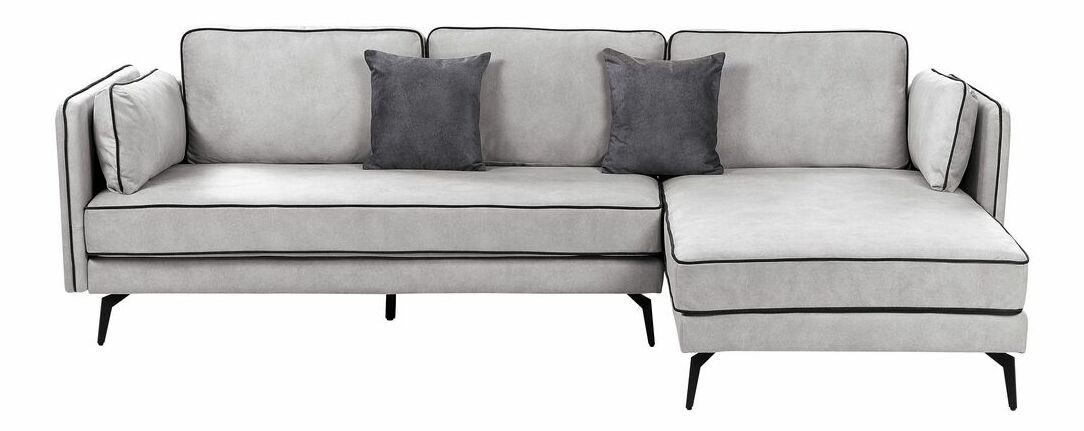 Rohová sedacia súprava Askel (sivá) (L)