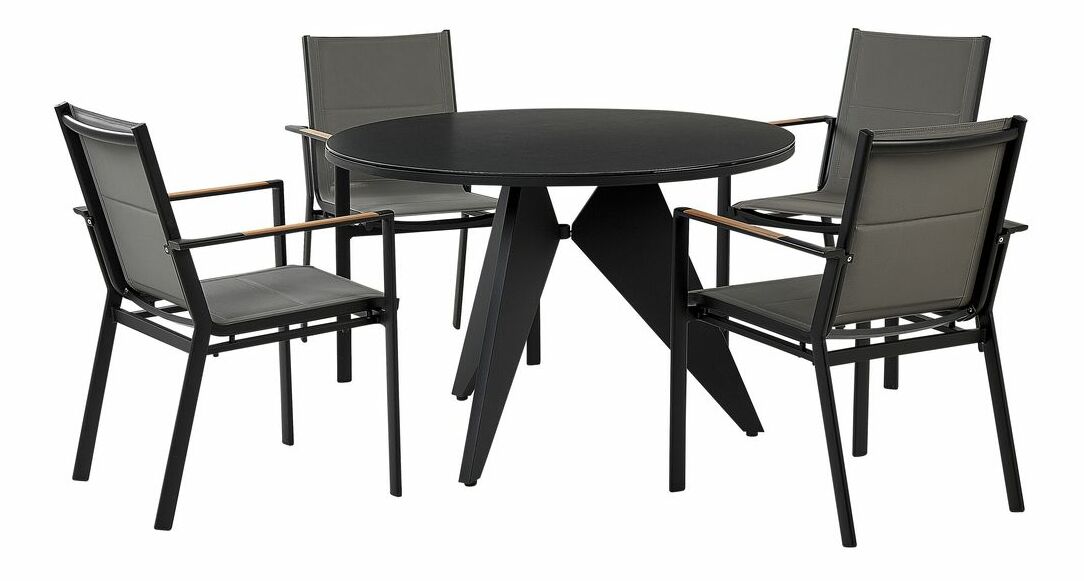 Kerti készlet Olmza (fekete + szürke)