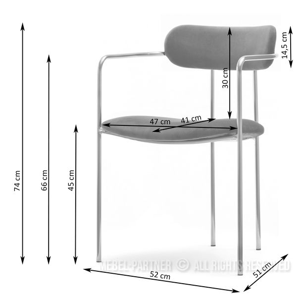 Stolička Magnus (zelená + čierna)
