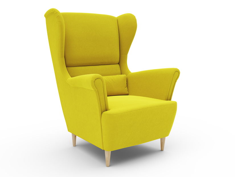 Fotoliu cu urechi Ushabi (galben)