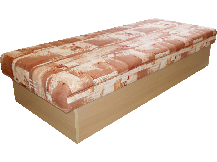 Jednolôžková posteľ (váľanda) 80 cm Benab Roger (čajka hnedá) (s matracom)