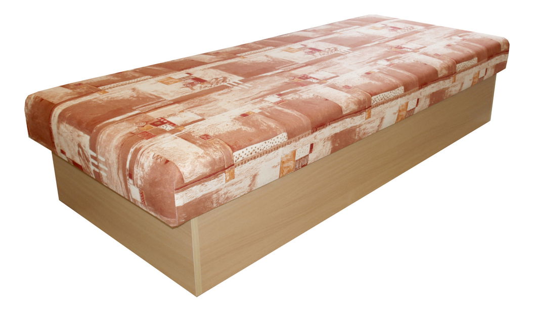 Jednolôžková posteľ (váľanda) 80 cm Benab Roger (čajka hnedá) (s matracom)