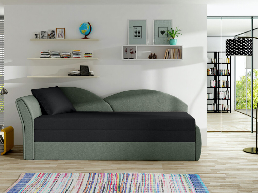 Sofa Agira (zelena + crna) (L)