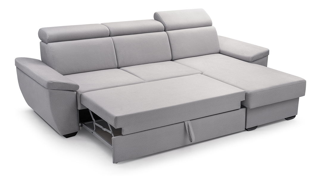 Rohová sedačka Aspy (svetlosivá) (L)