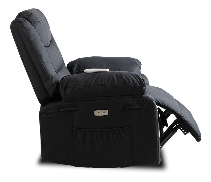 Masažna fotelja Jornaleros (crna ekokoža) 