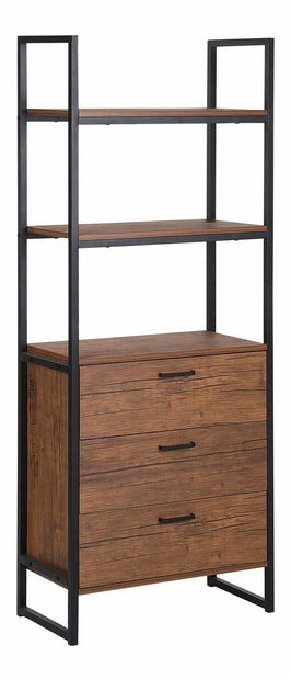 Regál Temesvar (tmavé drevo)