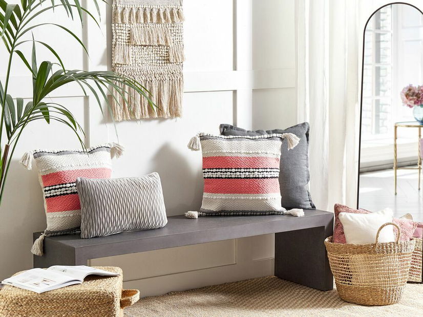 Ozdobný vankúš 45 x 45 cm Eupho (béžová)