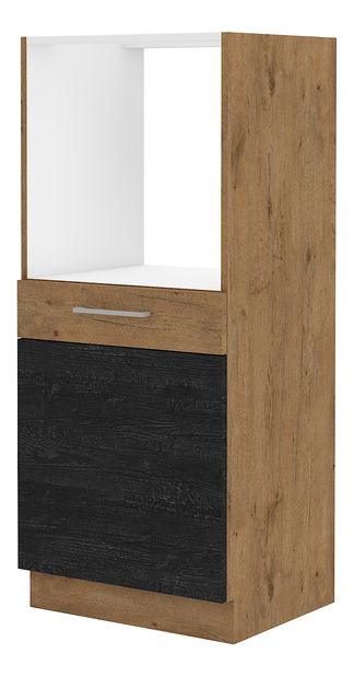 Donji kuhinjski ormarić Virion 60 DP 145 1F BB (hrast lancelot + tamno drvo) *rasprodaja