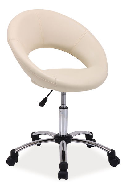 Kancelárske kreslo Vivi (ekokoža krémová)