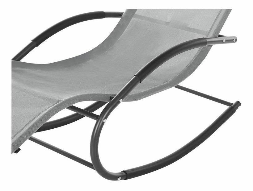 Șezlong de grădină Carro (gri deschis)