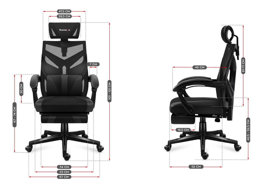 Játék szék Cruiser 5 (fekete)