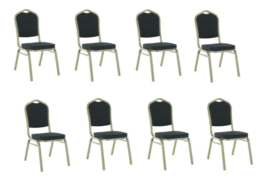 Set blagovaonskih stolica (5 kom.) Zoni (siva + šampanjac) *rasprodaja