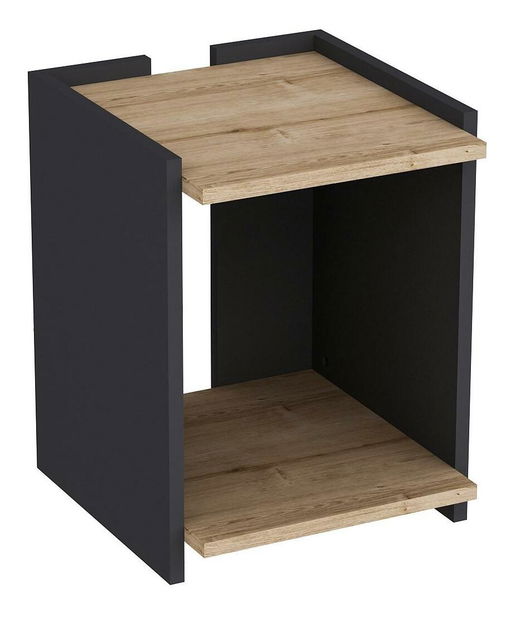 Pomoćni stolić Tilata (zafirov hrast + antracit)