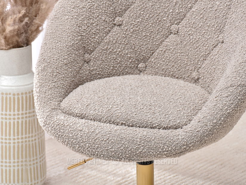 Kreslo Lush 3 (béžová + zlatá)