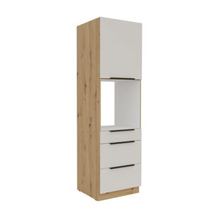 Kuhinjski ormarić za namirnice Sayla 60 DPS-210 3S1F (kašmir + hrast artisan)