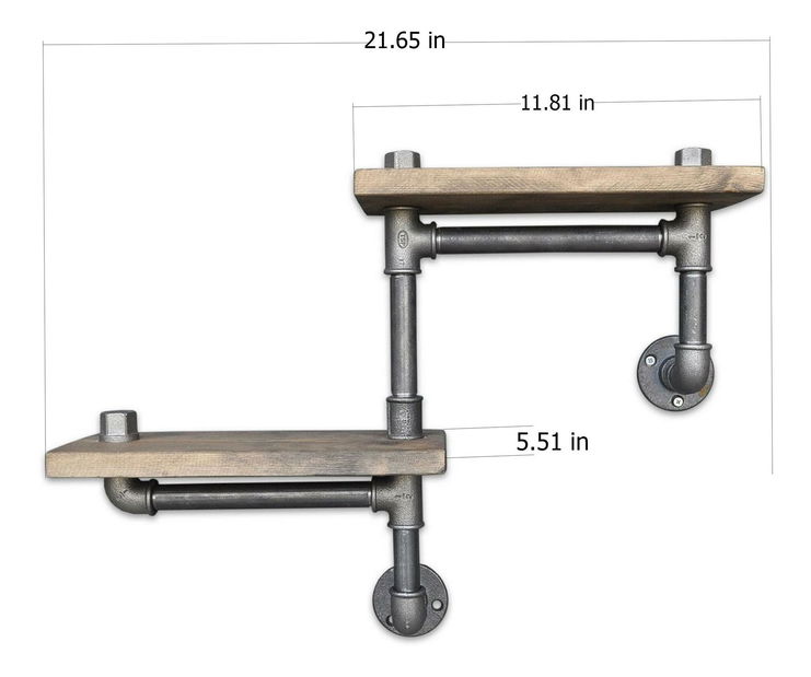 Poliță Nenanu 27 (nuc + negru)