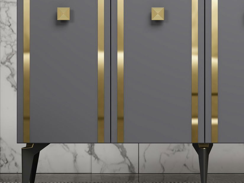 Skrinka Tobuvu 1 (antracit + zlatá) 