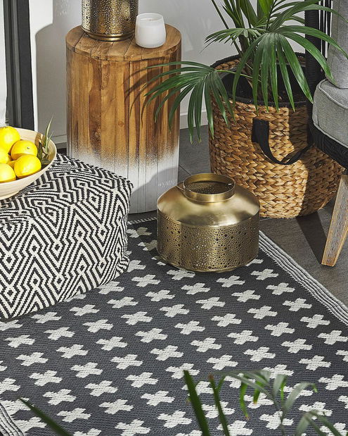 Szőnyeg 90x180 cm RATKO (polipropilén) (fekete)