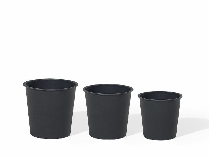 Set 3 buc inserții cu irigare automată LILIFLORA 42/34/26 cm (plastic) (gri)