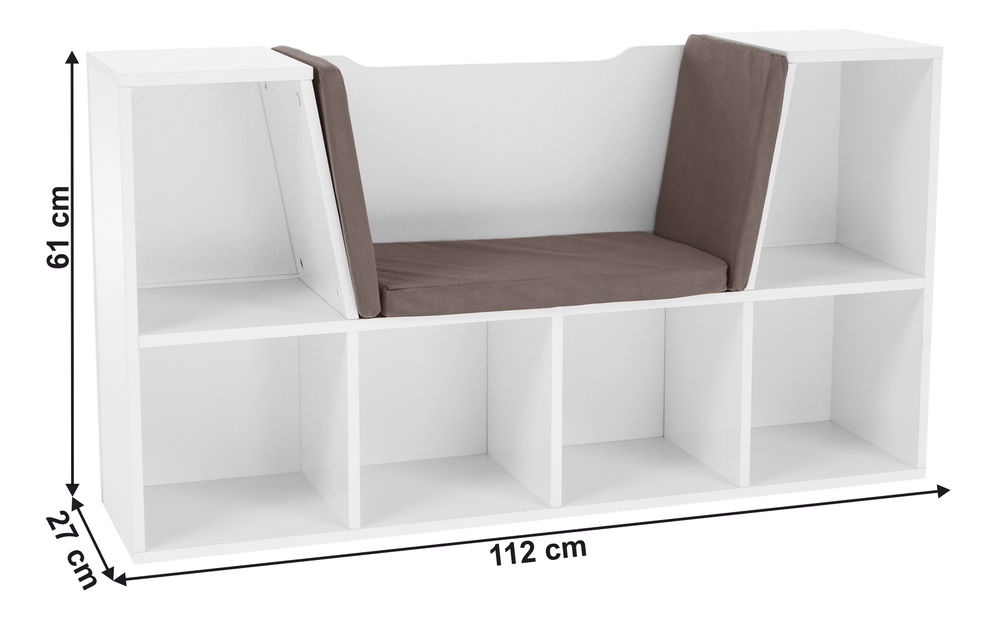 Ormarić Felicia (bijela + smeđa)