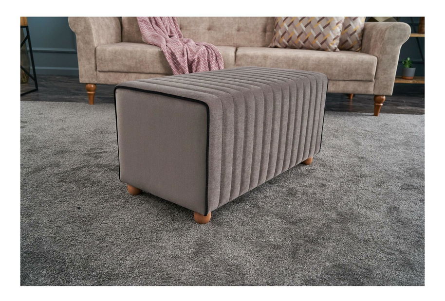 Taburetka Mabelona (hnedosivá)