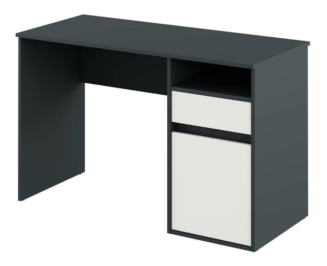 PC asztal Bolegy (grafit + fehér) 