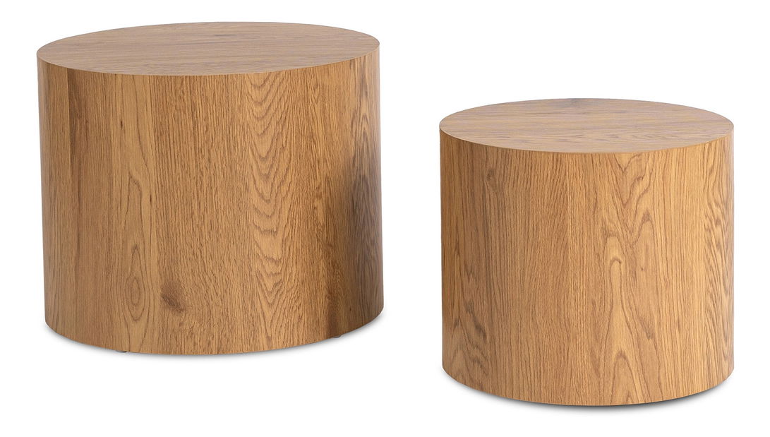 Dohányzóasztal szett (2 db.) Liloo (tölgy) 