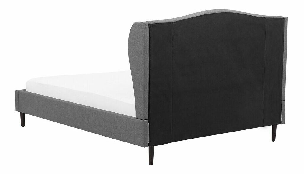 Manželská posteľ 140 cm COLLETTE (s roštom) (sivá)