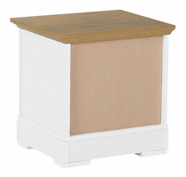 Noptieră WANGY (lemn) (alb)