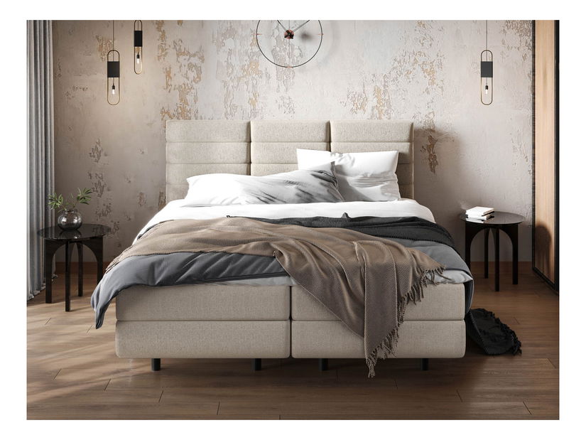 Franciaágy 160cm Gabonapehely (sötét szürke)