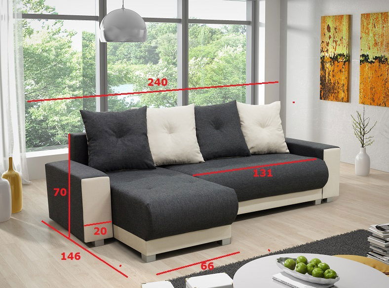 Rohová sedačka Ignatius (L) *výpredaj