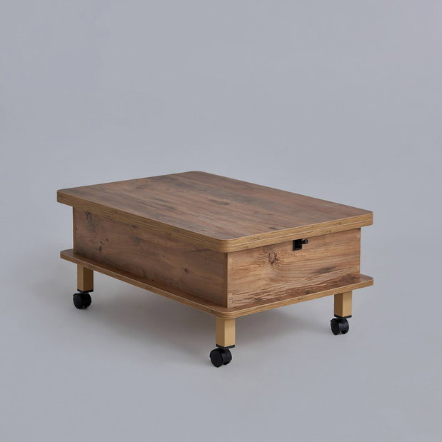 Konferenčný stolík na kolieskach Dia (borovica)