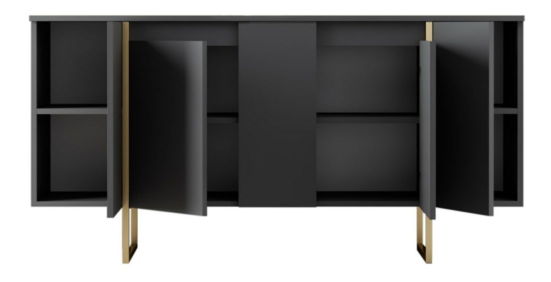 Dulap Luna (antracit + auriu)