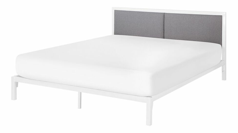 Franciaágy 160 cm CAMAR (ágyráccsal) (fehér)