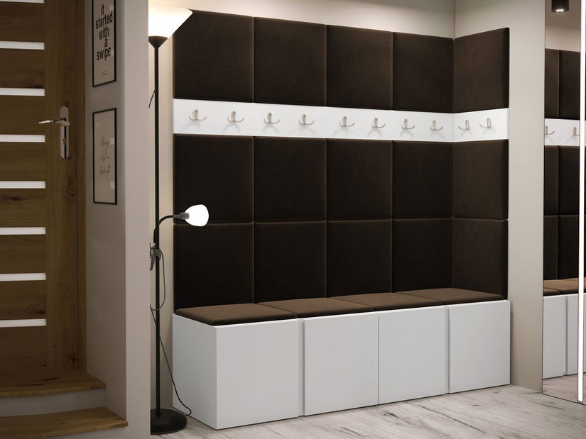 Mobilier hol Tovenaz II (stejar artisan + negru)