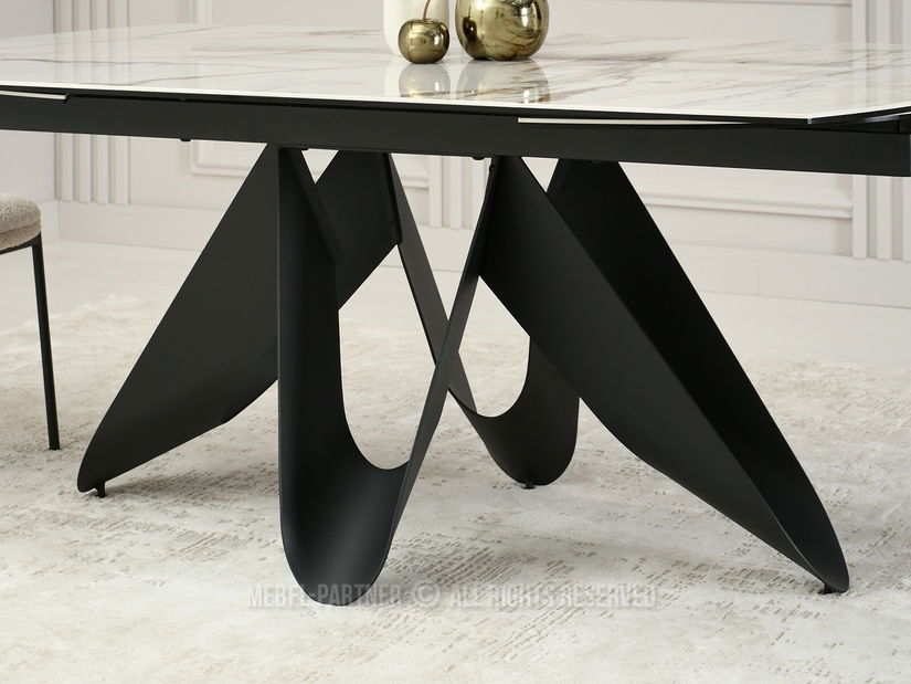 Jedálenský stôl Persi (béžová + čierna)